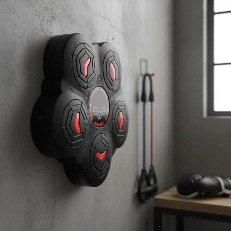 MAQUINA DE BOXEO CON LUCES Y CONEXION BLUETOOTH PARA MUSICA - 3