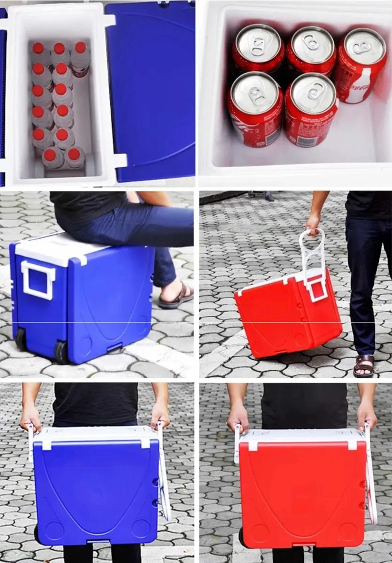 COOLER PORTATIL PLEGABLE CON FUNCION TE RMICA PARA BEBIDAS Y ALIMENTOS - 2