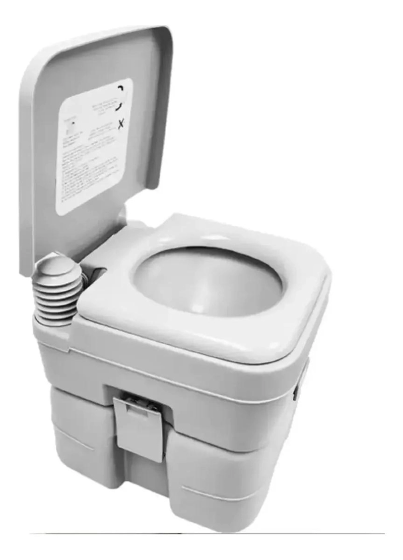 INODORO PORTATIL PARA CAMPING CON CAPACIDAD DE 20 LITROS Y CEPILLO DE LIMPIEZA - 5