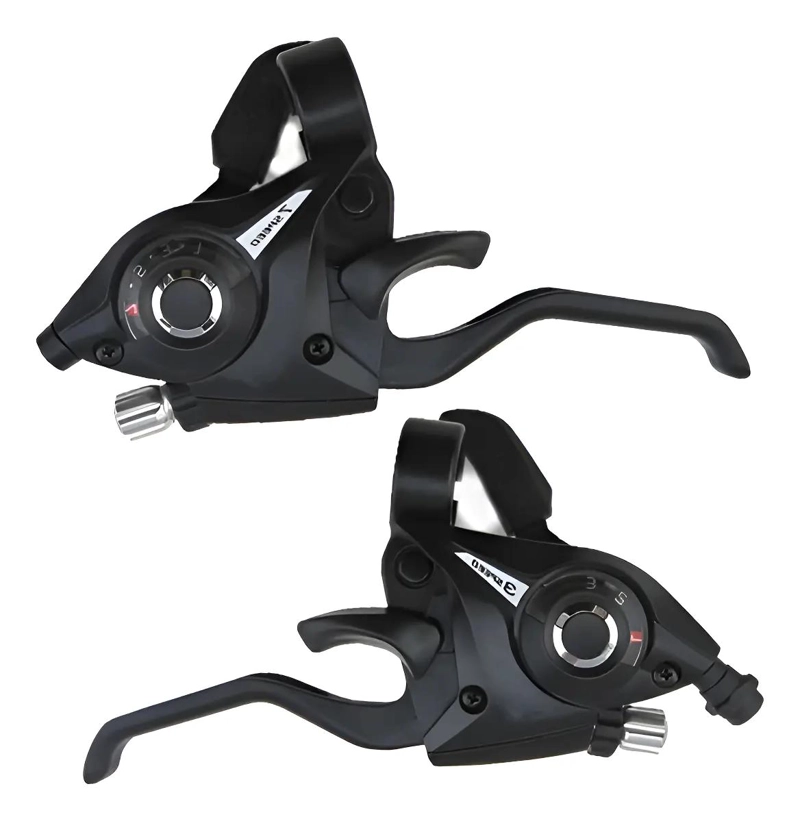 MANILLAS PARA BICICLETA CON FRENO Y CAMBIO 3X7 VELOCIDADES - 1