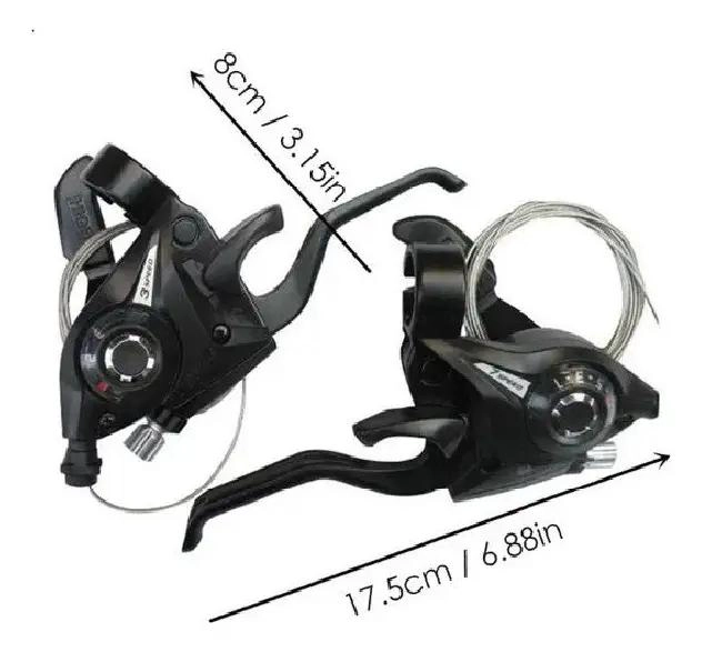 MANILLAS PARA BICICLETA CON FRENO Y CAMBIO 3X7 VELOCIDADES - 5