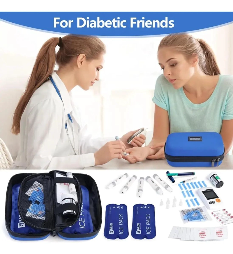 ESTUCHE PORTATIL PARA INSULINA CON 2 GELES REFRIGERANTES INCLUIDOS - 3