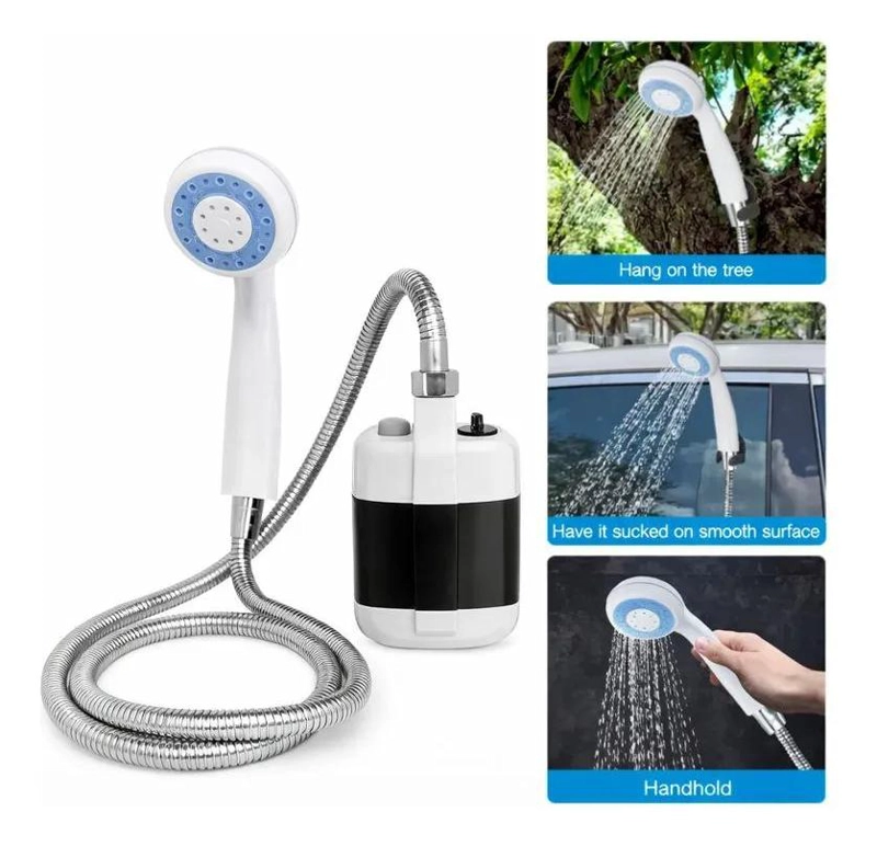 DUCHA PORTATIL RECARGABLE PARA EXTERIORES IDEAL CAMPING Y VIAJES - 4