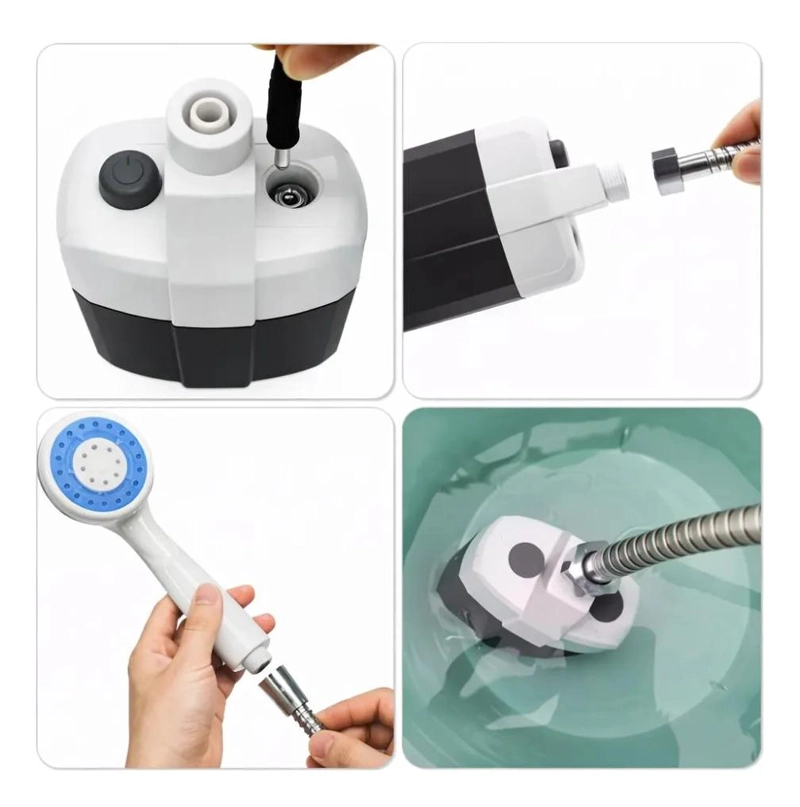 DUCHA PORTATIL RECARGABLE PARA EXTERIORES IDEAL CAMPING Y VIAJES - 5