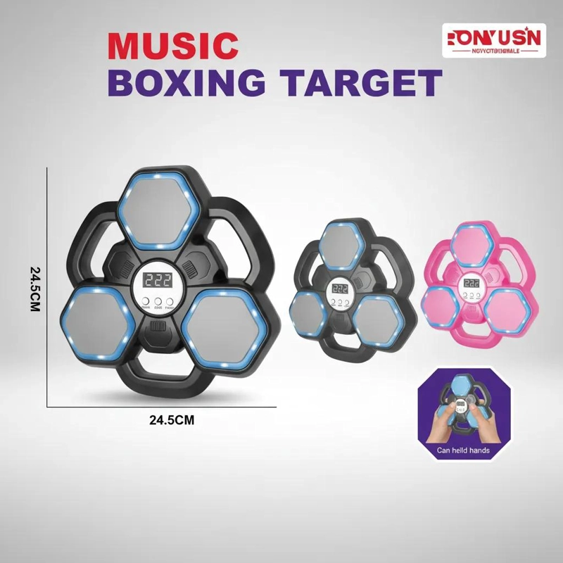 MAQUINA DE BOXEO CON LUZ Y CONEXION BLUETOOTH PARA JUEGO MUSICAL - 3