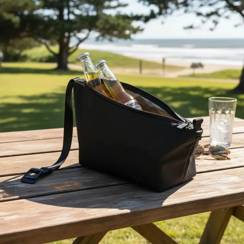 BOLSO TE RMICO PORTATIL PARA ALIMENTOS Y BEBIDAS COLOR NEGRO - 1