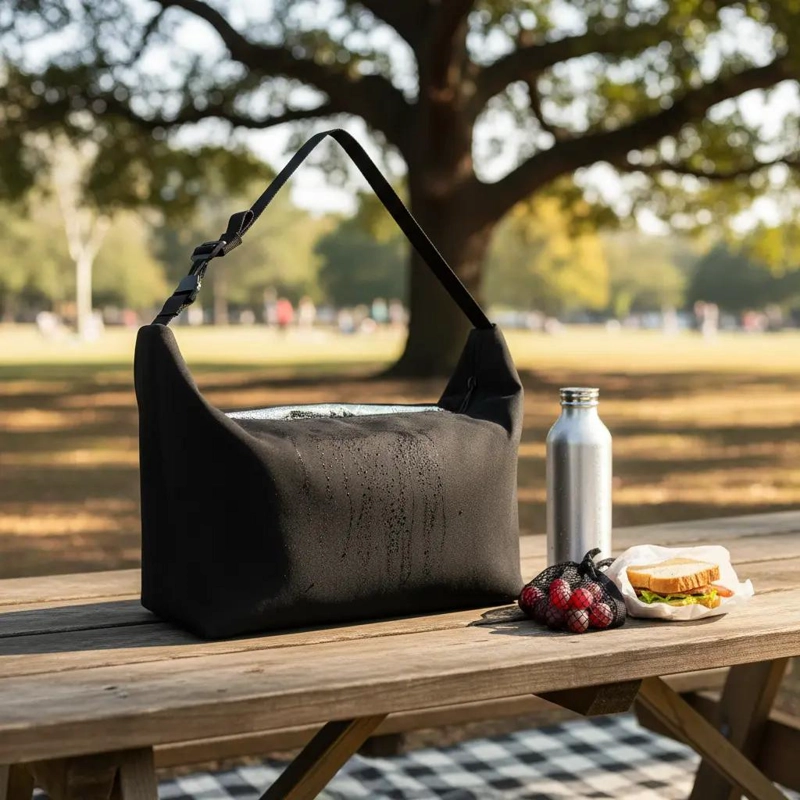 BOLSO TE RMICO PORTATIL PARA ALIMENTOS Y BEBIDAS COLOR NEGRO - 4