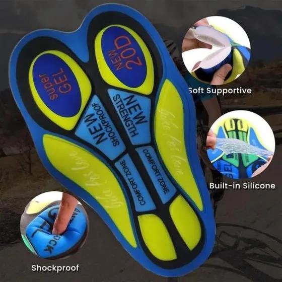 ALMOHADILLA DE GEL ACOLCHADA PARA CICLISMO TRANSPIRABLE 20D - 7