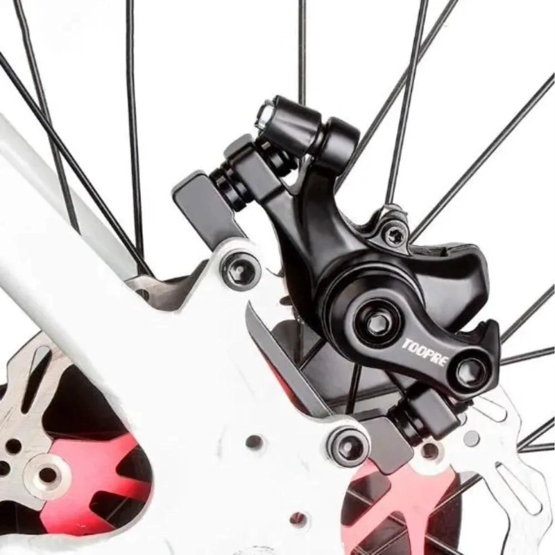 CALIPER DE FRENO MECANICO PARA BICICLETA CON DISCO DELANTERO Y TRASERO - 4