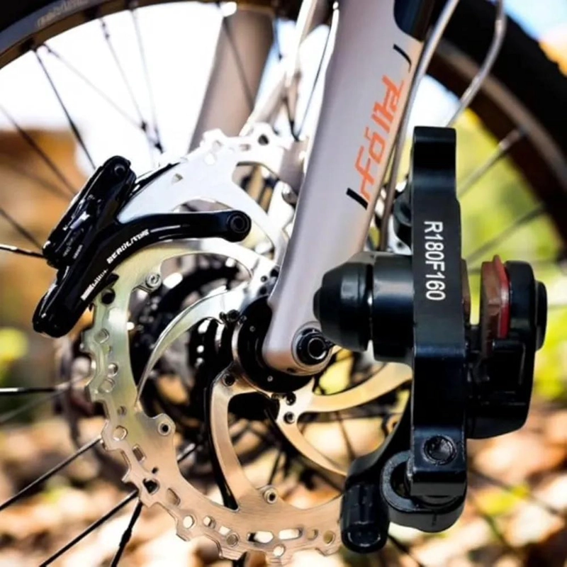 CALIPER DE FRENO MECANICO PARA BICICLETA CON DISCO DELANTERO Y TRASERO - 5