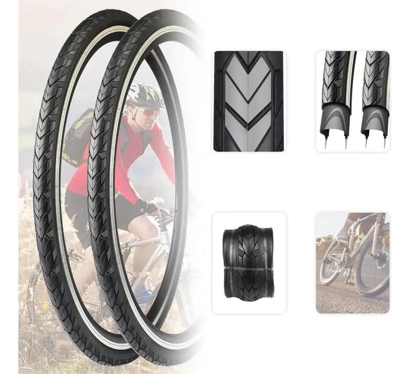 NEUMATICOS PARA BICICLETA 700X28C PLEGABLES PARA HIBRIDO Y PISTA - 2
