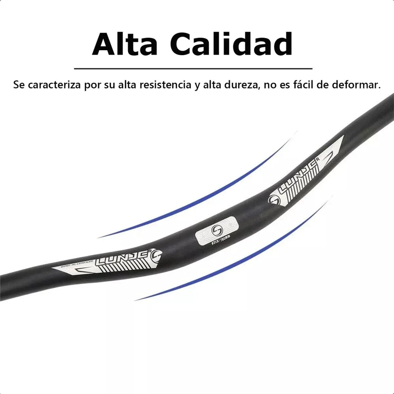 MANILLAR RISER DE ALUMINIO PARA BICICLETA DE MONTAÑA 31.8 MM 80 CM - 3