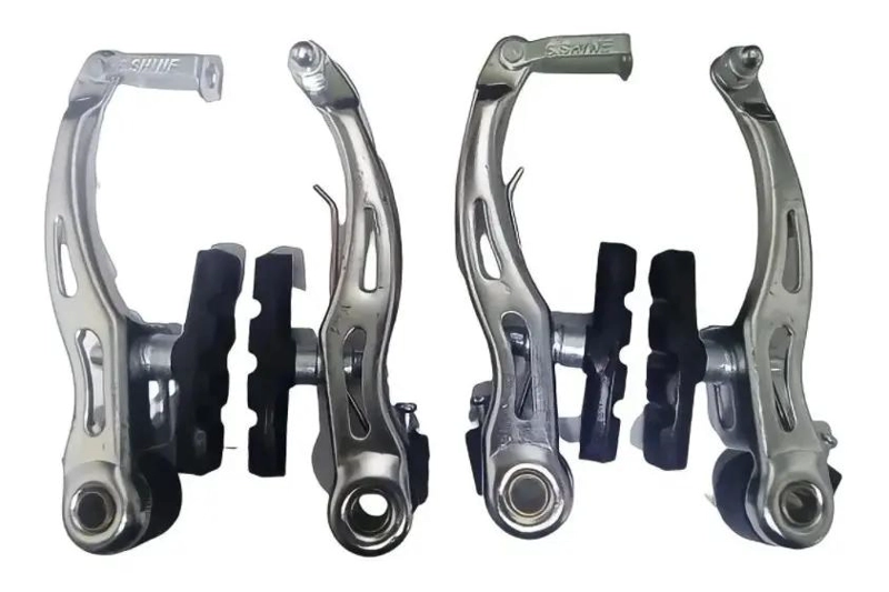 KIT COMPLETO DE FRENOS V-BRAKE DE ACERO PARA BICICLETA - 1