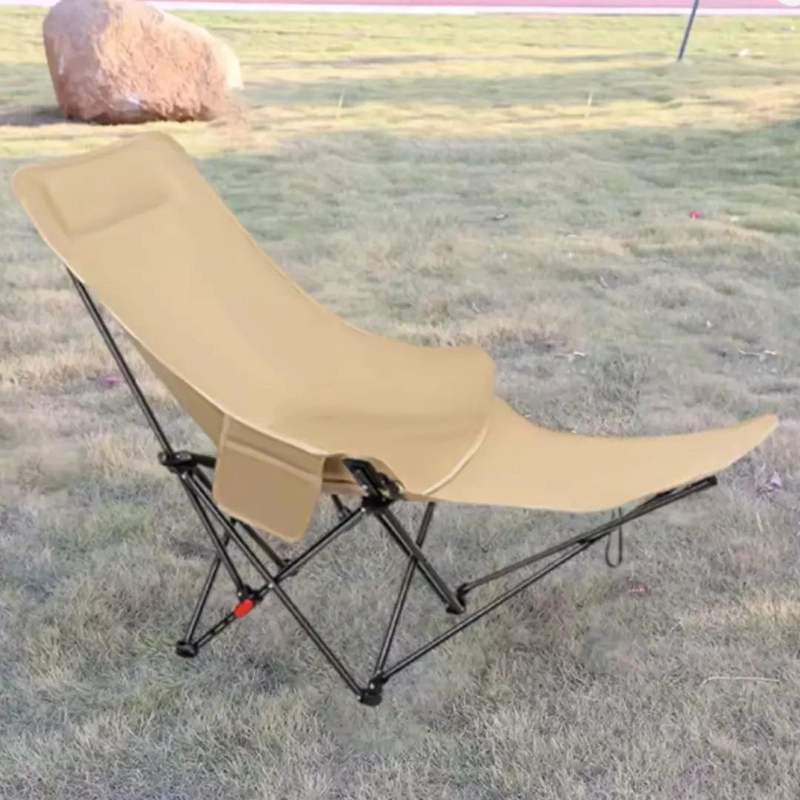 SILLA DE CAMPING PORTATIL COMPACTA CON REPOSAPIE S INTEGRADO PARA MAYOR COMODIDAD - 5