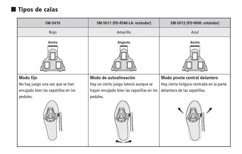 CALAS PARA BICICLETA DE RUTA COLOR AMARILLO COMPATIBLES CON SISTEMA SHIMANO - 2