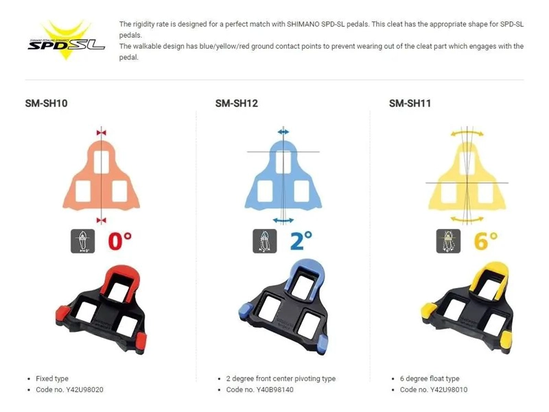 CALAS PARA BICICLETA DE RUTA COLOR AMARILLO COMPATIBLES CON SISTEMA SHIMANO - 3