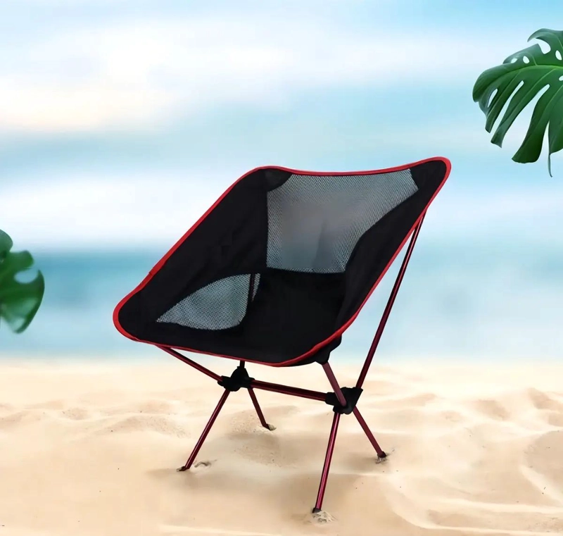 SILLA PLEGABLE PARA CAMPING CON TEJIDO OXFORD IMPERMEABLE Y CAPACIDAD DE 120 KG - 3