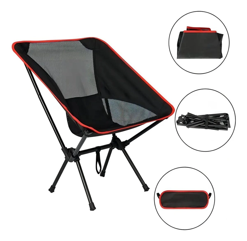 SILLA PLEGABLE PARA CAMPING CON TEJIDO OXFORD IMPERMEABLE Y CAPACIDAD DE 120 KG - 5