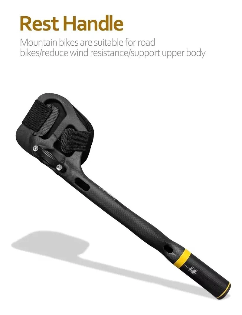 MANILLAR PARA BICICLETA DE FIBRA DE CARBONO CON DISEÑO AERO Y ASAS DE DESCANSO - 5