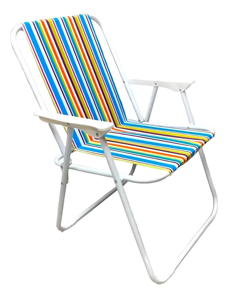 SILLA PLEGABLE PORTATIL PARA CAMPING Y PLAYA CON ESTRUCTURA RESISTENTE - 1