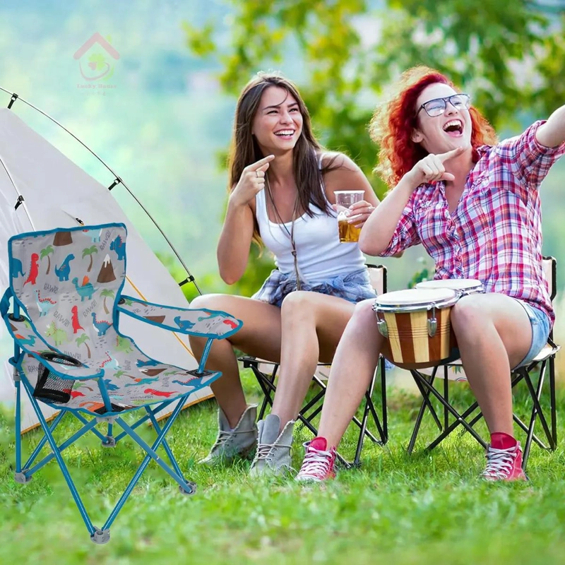 SILLA PLEGABLE PARA NIÑOS CON BOLSO Y PORTAVASOS PARA PLAYA Y CAMPING - 4