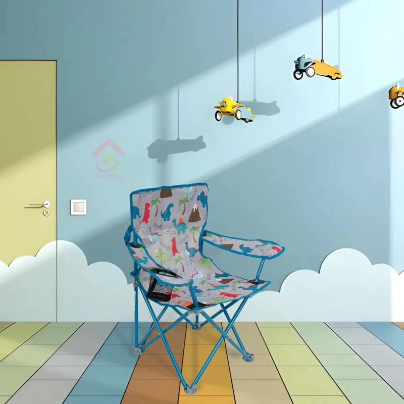 SILLA PLEGABLE PARA NIÑOS CON BOLSO Y PORTAVASOS PARA PLAYA Y CAMPING - 5