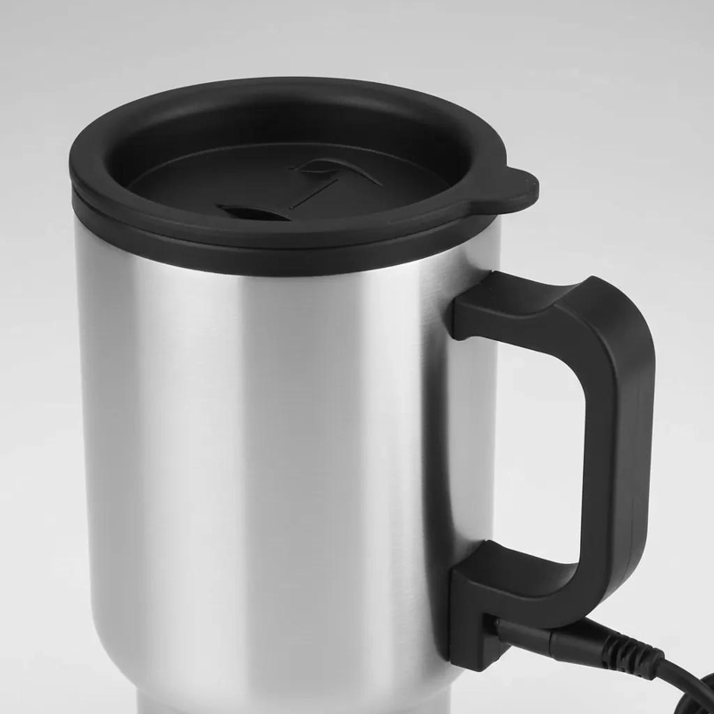 VASO TERMO ELE CTRICO PARA CAFE  CON CALENTADOR 12V PARA AUTO - 3