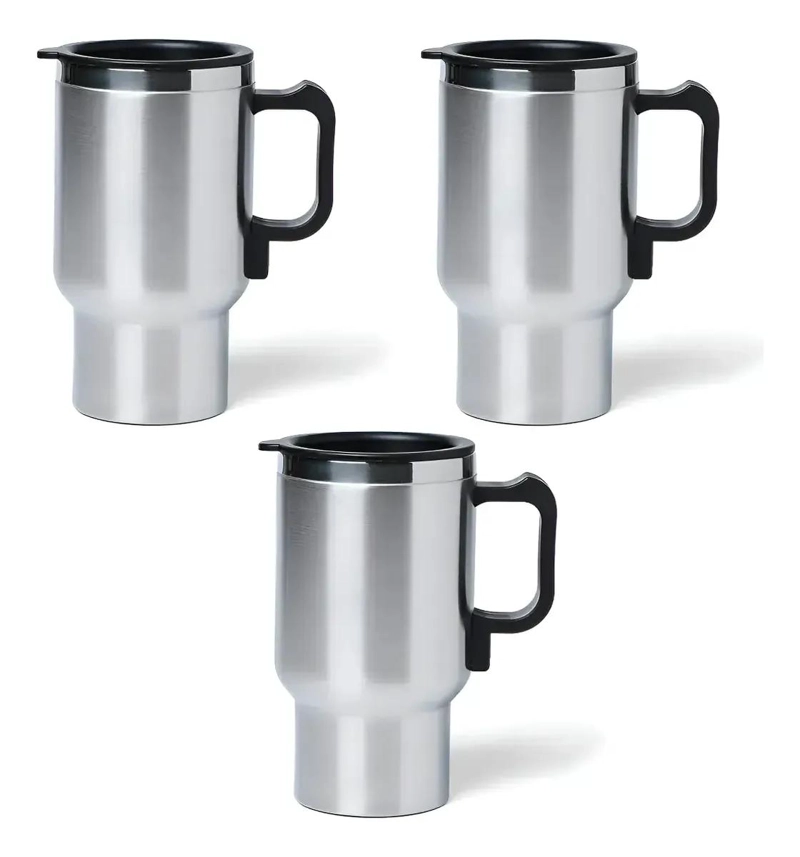 VASO TERMO ELE CTRICO PARA CAFE  CON CALENTADOR 12V PARA AUTO - 5