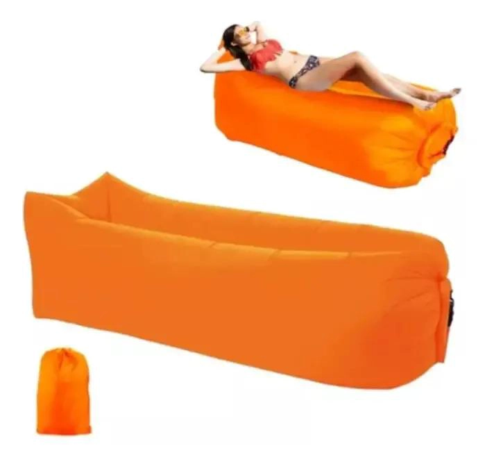 SOFA INFLABLE PORTATIL TIPO TUMBONA PARA CAMPING Y AIRE LIBRE - 1