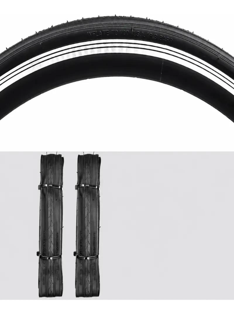 JUEGO DE 2 NEUMATICOS PLEGABLES PARA BICICLETA ARO 700X25C CON 2 CAMARAS - 3