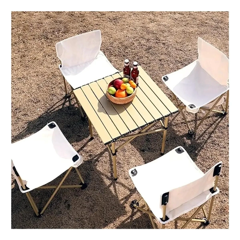 JUEGO PORTATIL DE MESA Y SILLAS PLEGABLES PARA CAMPING Y VIAJES - 4
