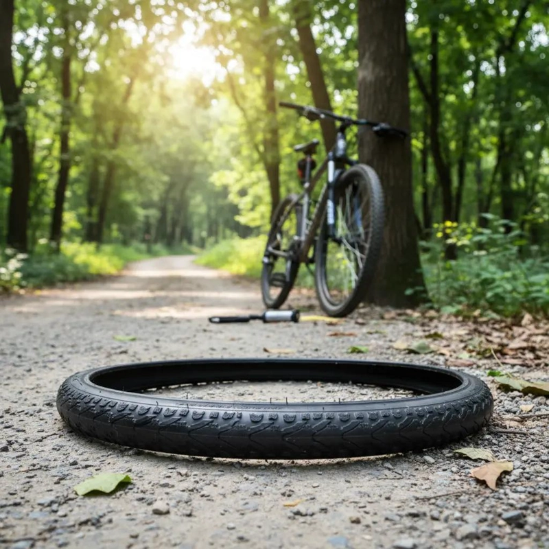 NEUMATICO PARA BICICLETA ARO 26X1.75 CON ALAMBRE RESISTENTE - 2