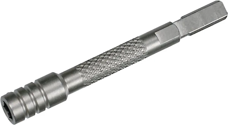 EXTENSOR PARA DESTORNILLADOR CON DISEÑO COMPACTO Y COLOR PLATA - 2