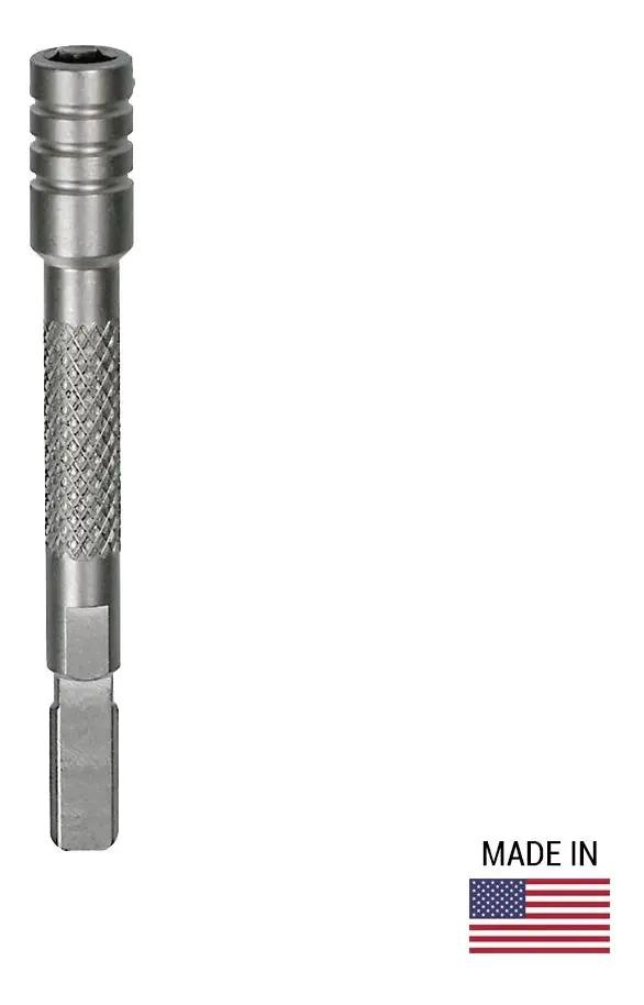 EXTENSOR PARA DESTORNILLADOR CON DISEÑO COMPACTO Y COLOR PLATA - 3
