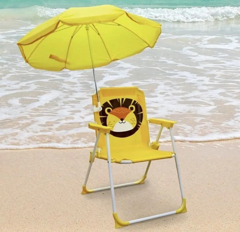 SILLA PLEGABLE PARA NIÑOS CON SOMBRILLA IDEAL PARA CAMPING Y PLAYA - 1
