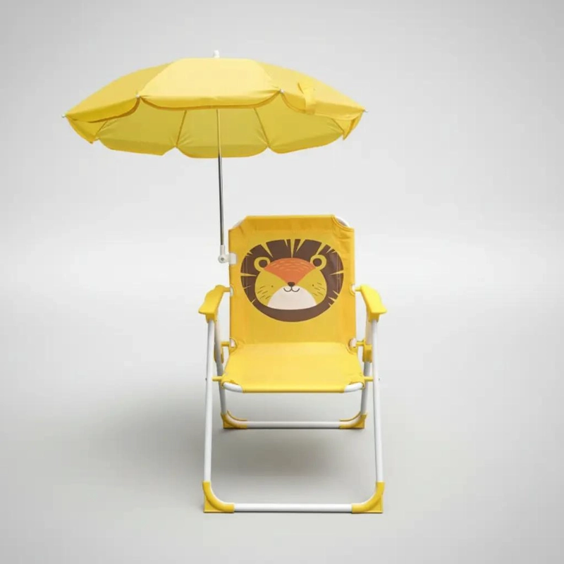 SILLA PLEGABLE PARA NIÑOS CON SOMBRILLA IDEAL PARA CAMPING Y PLAYA - 2
