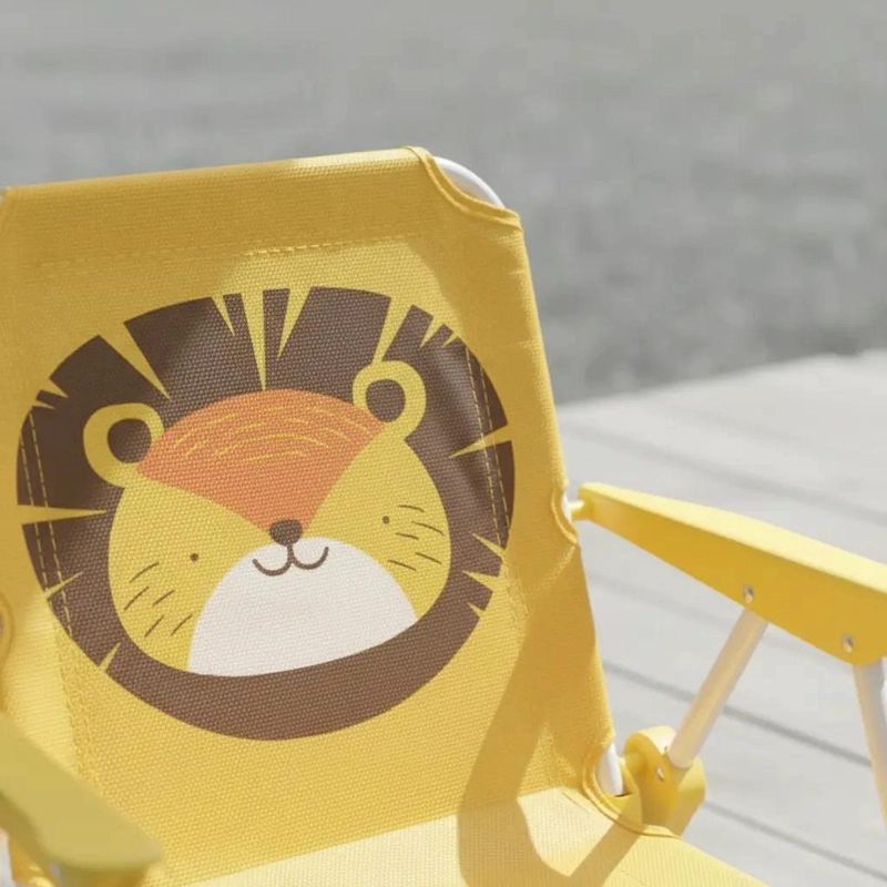 SILLA PLEGABLE PARA NIÑOS CON SOMBRILLA IDEAL PARA CAMPING Y PLAYA - 4