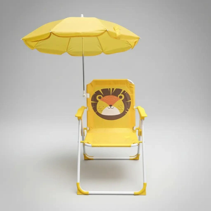 SILLA PLEGABLE PARA NIÑOS CON SOMBRILLA IDEAL PARA CAMPING Y PLAYA - 5