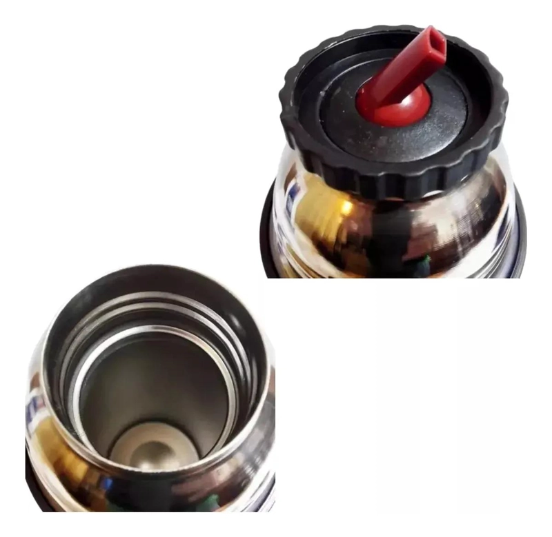TERMO DE ACERO INOXIDABLE CON CAPACIDAD DE 1 LITRO COLOR VERDE - 2