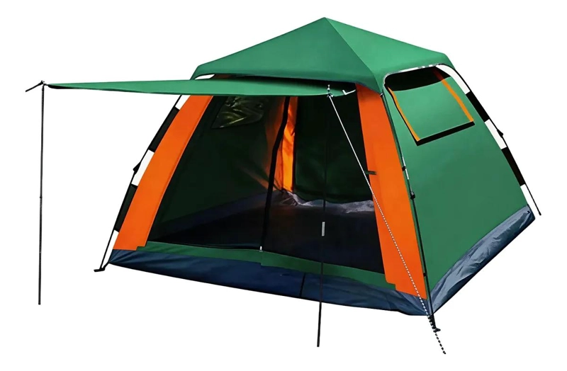 CARPA INSTANTANEA PARA CAMPING 4 PERSONAS CON 2 PUERTAS Y 2 VENTANAS - 1