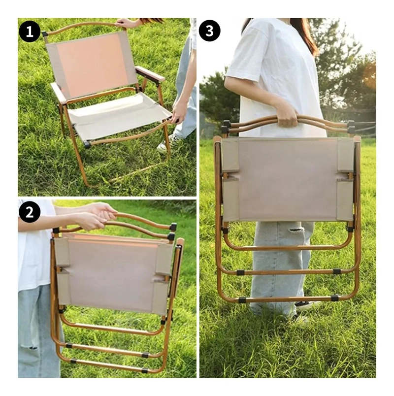 SILLA PLEGABLE PORTATIL GRAN TAMAÑO PARA CAMPING Y ACTIVIDADES AL AIRE LIBRE - 4
