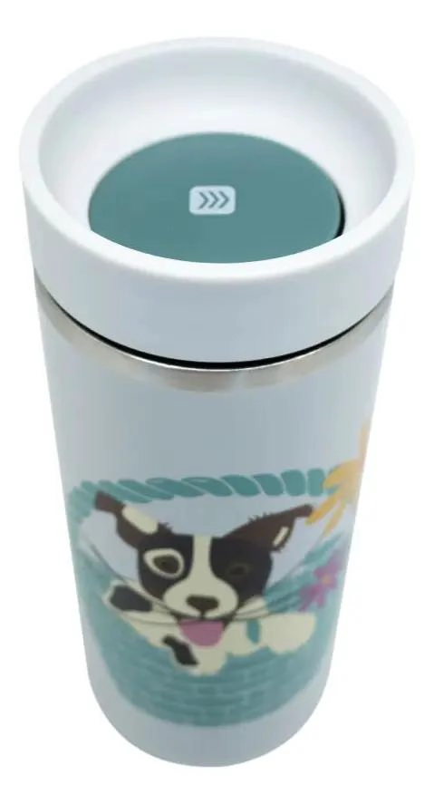 MUG TE RMICO DE 18OZ CON DISEÑO DE FLORES EN MATERIAL PET - 1