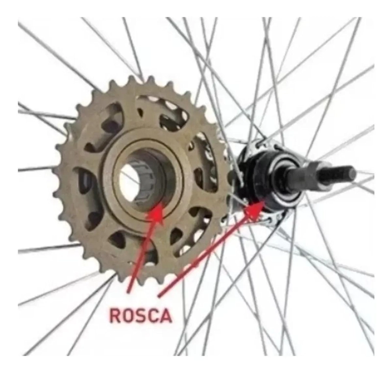 PIÑON PARA BICICLETA DE 8 VELOCIDADES CON ENGRANAJE 13-34T ATORNILLADO - 2