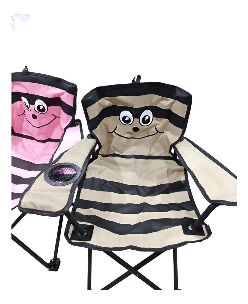 SILLA PLEGABLE PARA NIÑOS CON BOLSO Y PORTAVASO IDEAL PARA PLAYA Y CAMPING - 2