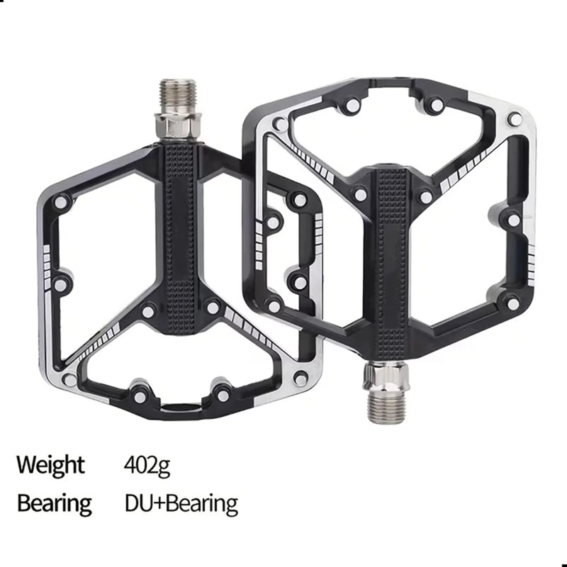PEDALES PARA BICICLETA MTB CON RODAMIENTOS Y CUERPO DE ALUMINIO - 4