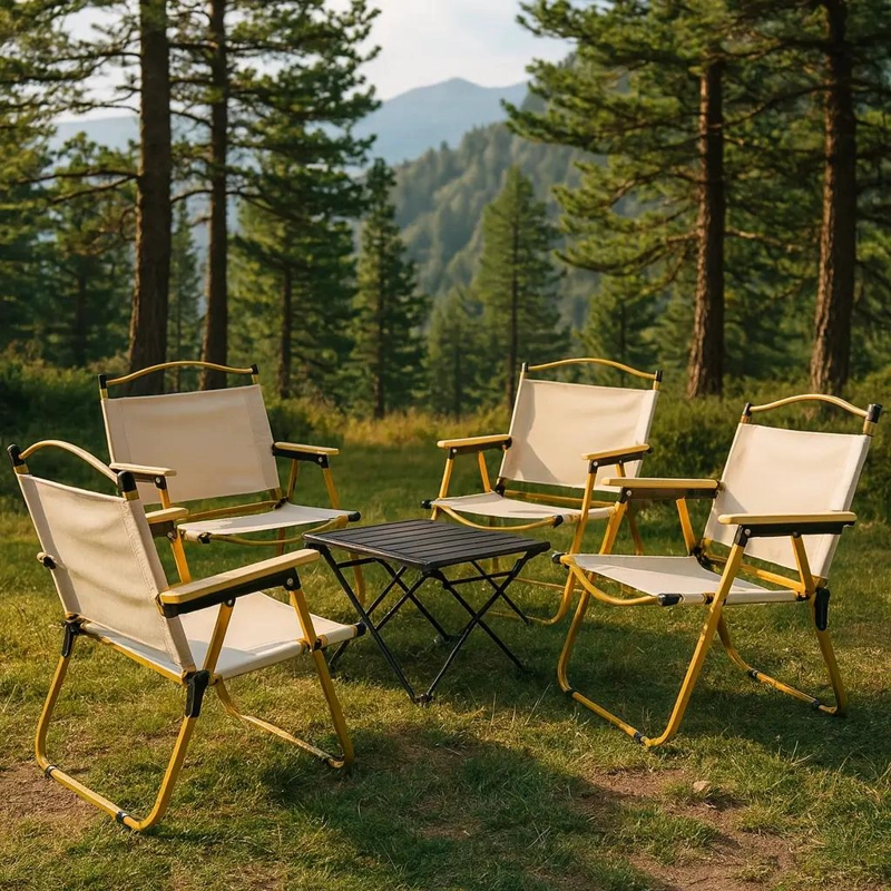 SILLA PLEGABLE RESISTENTE PARA CAMPING PESCA Y PLAYA CON CAPACIDAD DE 160 KG - 4