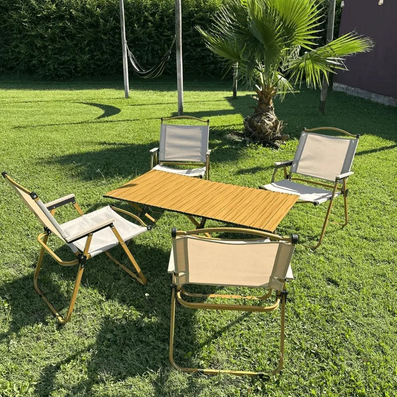 SILLA PLEGABLE RESISTENTE PARA CAMPING PESCA Y PLAYA CON CAPACIDAD DE 160 KG - 5