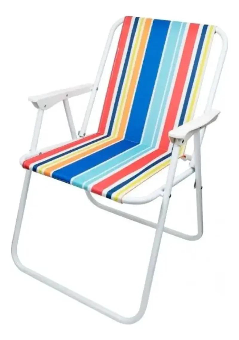 JUEGO DE 2 SILLAS PLEGABLES PARA PLAYA, CAMPING Y EXTERIORES - 1