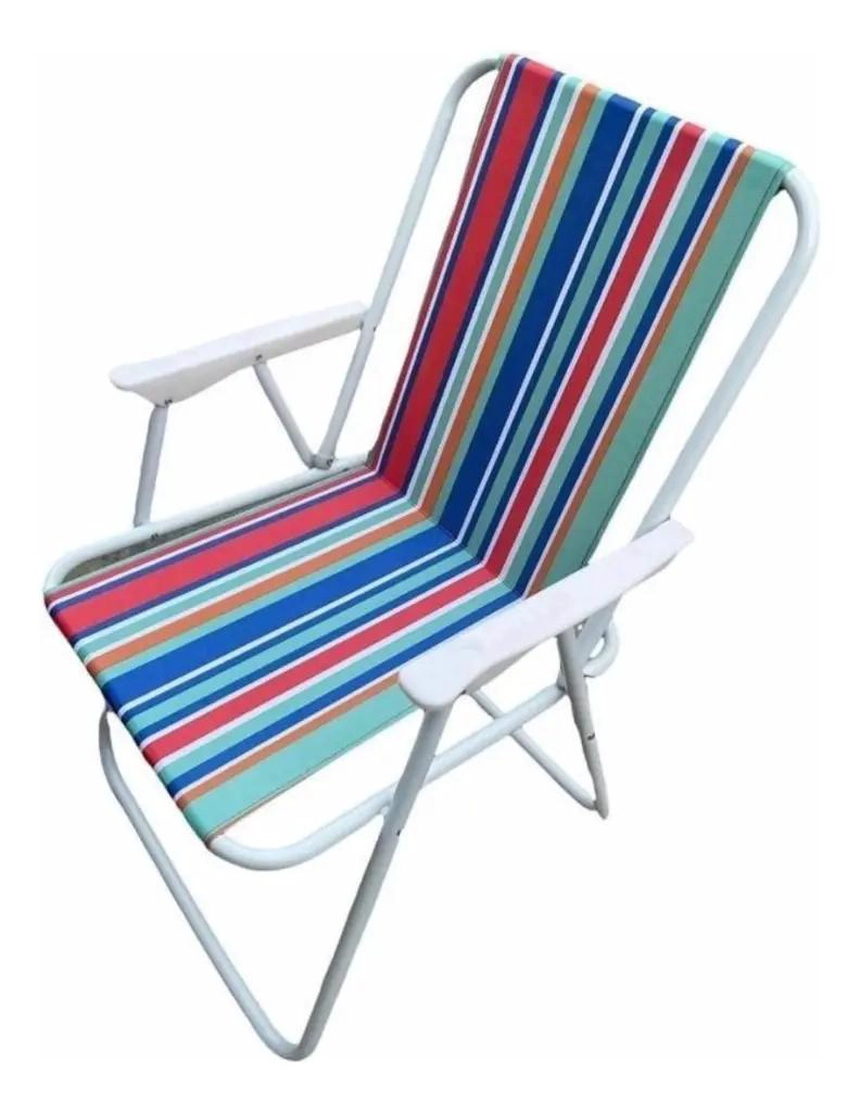 JUEGO DE 2 SILLAS PLEGABLES PARA PLAYA, CAMPING Y EXTERIORES - 3