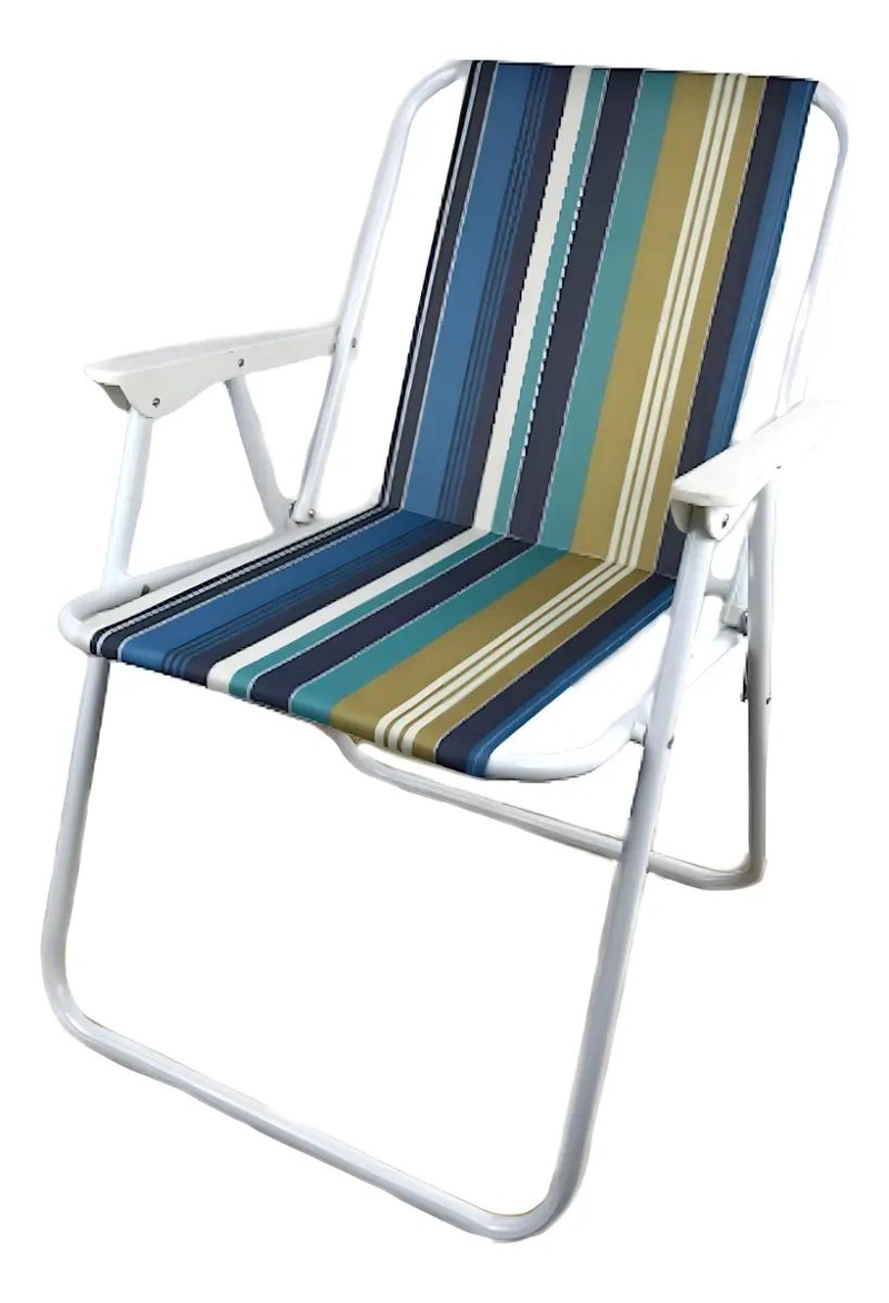 PACK DE 2 SILLAS PLEGABLES PARA PLAYA Y CAMPING CON ESTRUCTURA RESISTENTE - 4